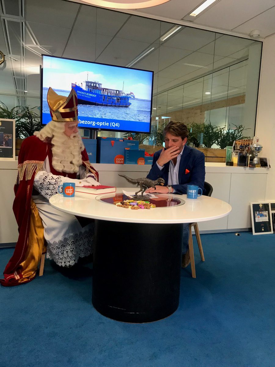 Sinterklaas en Pieter Zwart