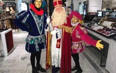 Sinterklaas en Klimpieten in Bijenkorf reclame